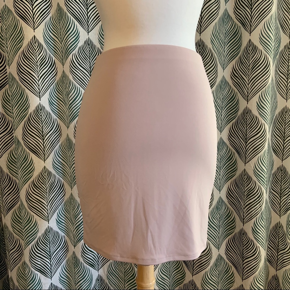 LEITH | Nude Spandex Bodycon Skirt